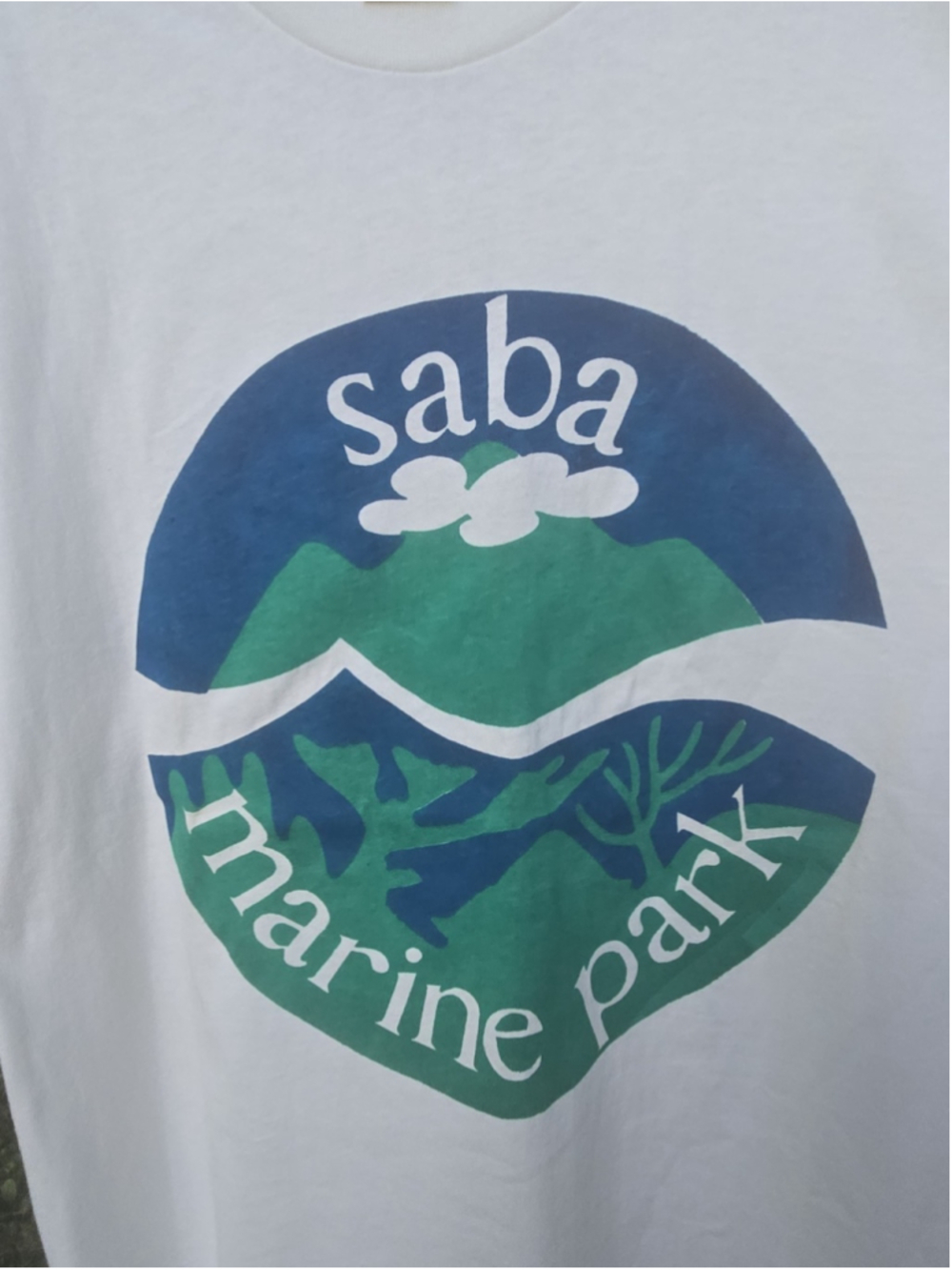 Vintage Saba Marine Park T Shirt XL White America Project Gilt Edged Single... - Picture 2 of 12